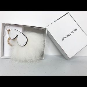 Michael Kors Fuzzy Shades Leather Keychain Charm